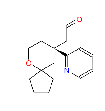 2-[(9R)-9-(pyridin-2-yl)-6-oxaspiro[4.5]decan-9-yl]acetaldehyde 1401031-28-4