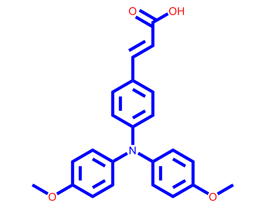 (E)-3-(4-(bis(4-methoxyphenyl)amino)phenyl)acrylic acid