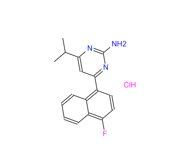 4-(4-氟-1-萘基)-6-(1-甲基乙基)-2-嘧啶胺盐酸盐