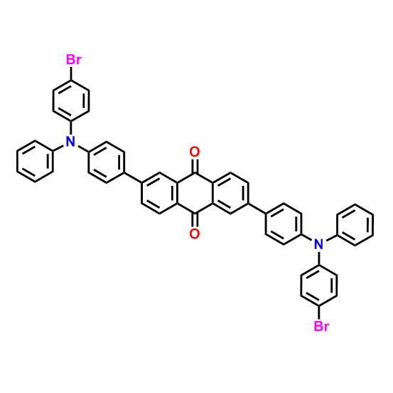 2,6-双（4-（（4-溴苯基）（苯基）氨基）苯基）蒽-9,10-二酮
