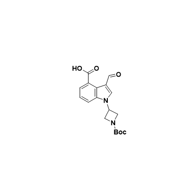 1-(1-(tert-butoxycarbonyl)azetidin-3-yl)-3-formyl-1H-indole-4-carboxylic acid