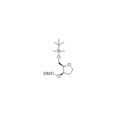 (((2R,3R)-3-(bis(4-methoxyphenyl)(phenyl)methoxy)tetrahydrofuran-2-yl)methoxy)(tert-butyl)dimethylsilane