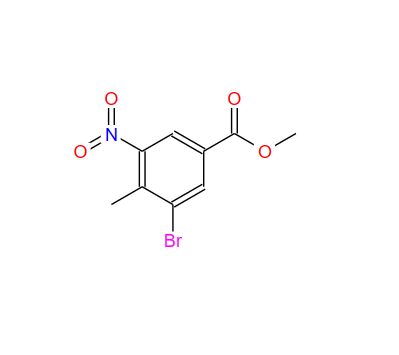 3-溴-4-甲基-5-硝基苯甲酸甲酯