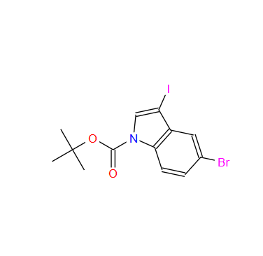 1-叔丁氧羰基-5-溴-3-碘吲哚