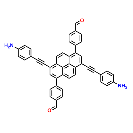4,4' -(3,8-双((4-氨基苯基)乙炔基)芘-1,6-二基)二苯甲醛
