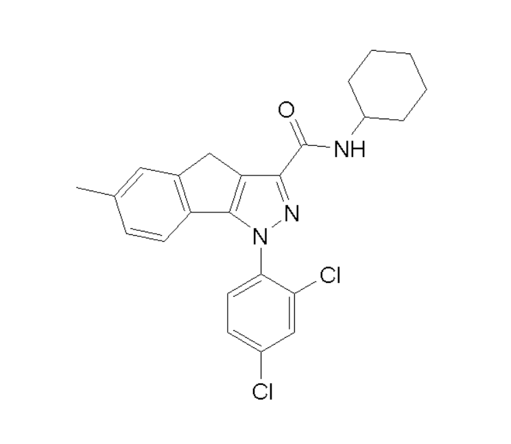 1-(2,4-Dichloro-phenyl)-6-methyl-1,4-dihydro-indeno[1,2-c]pyrazole-3-carboxylic acid cyclohexylamide