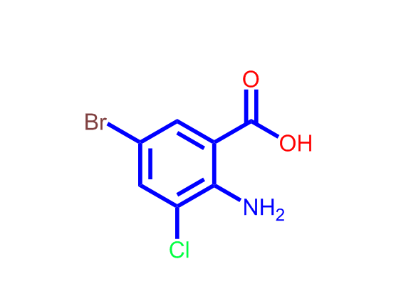 2-氨基-5-溴-3-氯苯甲酸