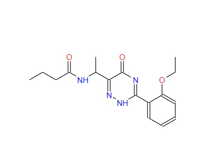 N-1-(3-（2-乙氧基苯基） -5-氧-4,5-2H-1,2,4-三嗪-6-基)乙基）丁酰胺