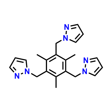 1,1',1''-((2,4,6-三甲基苯-1,3,5-三基)三(亚甲基))三(1H-吡唑)