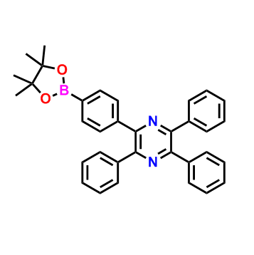 2,3,5-三苯基-6-(4-(4,4,5,5-四甲基-1,3,2-二氧苯甲醛-2-基)苯基)吡嗪