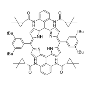 (1S,1'S)-N,N'-((-5,15-双(3,5-二叔丁基苯基)-1H,20H-卟啉-10,20-二基)双(3-((R)-2,2-二甲基环丙基-1-甲酰胺)-2,1-亚苯基))双(2,2-二甲基环丙基-1-甲酰胺)