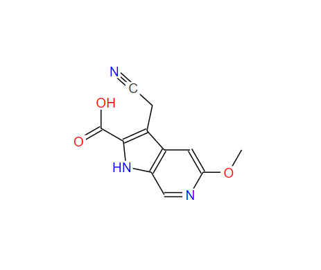 3-(氰基甲基)-5-甲氧基-1氢-吡咯[2,3-C]吡啶-2-甲酸
