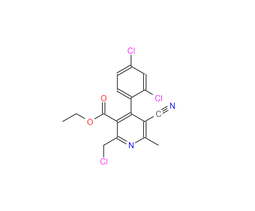 乙基-2-(氯甲基)-4-(2,4-二氯苯基)-5-氰基-6-甲基吡啶-3-羧酸酯 915297-07-3