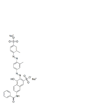 7-(苯甲酰基氨基)-4-羟基-3-[[3-甲基-4-[(2-甲基-4-磺酸基苯基)偶氮]苯基]偶氮]萘-2-磺酸二钠