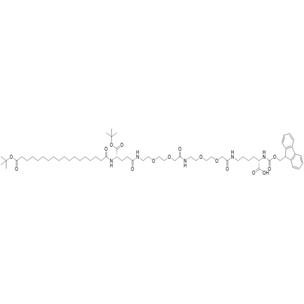 Fmoc-Lys(Oct(otBu)-Glu(otBu)-AEEA-AEEA)-OH;1662688-20-1;TEL19983060238