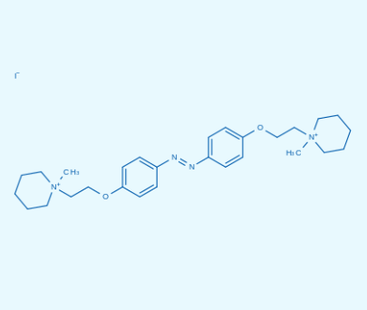 (E)-1,1'-(((Diazene-1,2-diylbis(4,1-phenylene))bis(oxy))bis(ethane-2,1-diyl))bis(1-methylpiperidin-1-ium) iodide