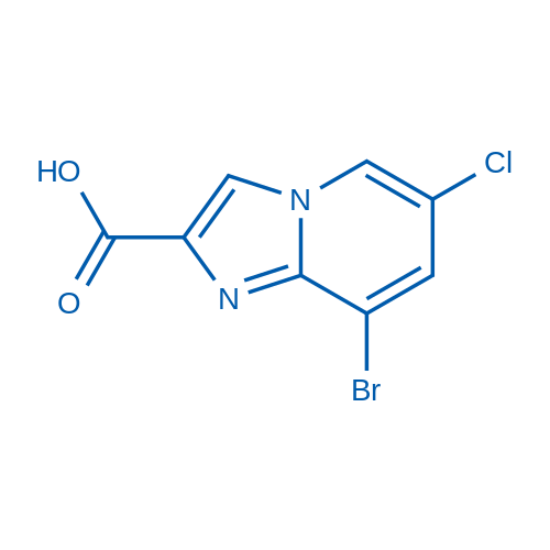 8-Bromo-6-chloroimidazo[1,2-a]pyridine-2-carboxylic acid