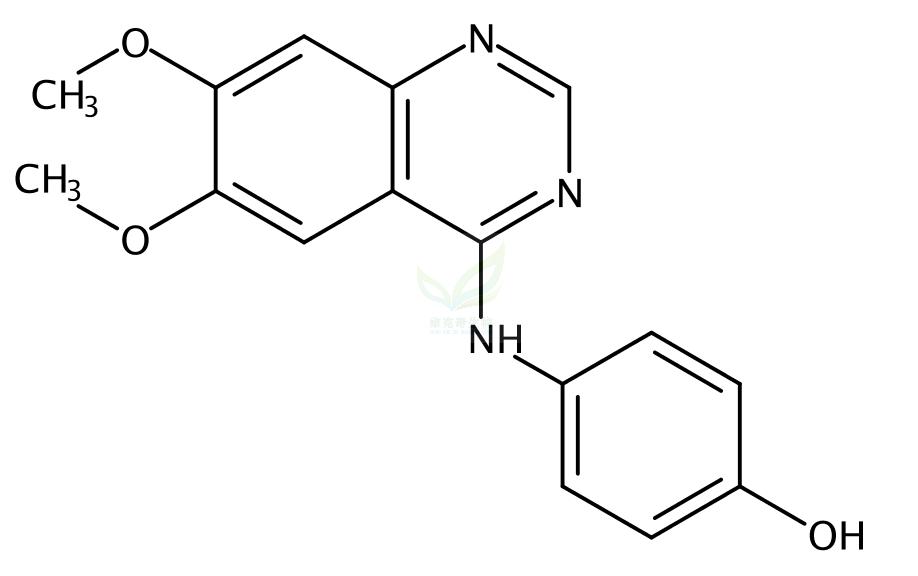 4-(4′-羟基苯基)氨基-6,7-二甲氧基喹唑啉   CAS号：202475-60-3