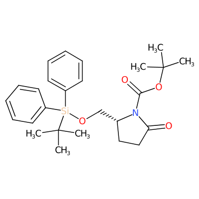 (S)-叔-丁基 2-(((叔-丁基二苯基甲硅烷基)氧代)甲基)-5-氧亚基吡咯烷-1-甲酸基酯