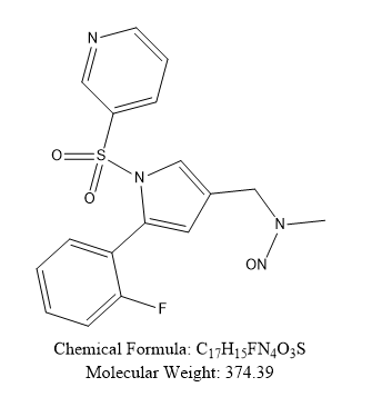 N-((5-(2-氟苯基)-1-(吡啶-3-磺酰基)-1H-吡咯-3-基]-N-甲基亚硝胺