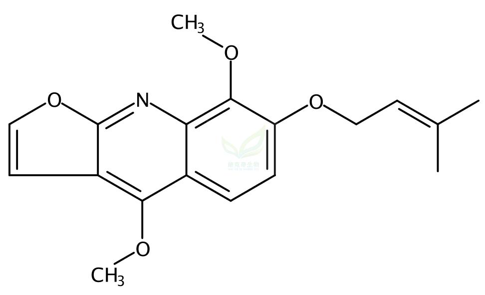 7-异戊烯氧基-gamma-花椒碱  7-Isopenthyloxy-γ-fagarine 
