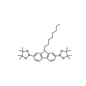 9-辛基-2,7-双(硼酸频哪醇酯)-9H-咔唑；406726-92-9