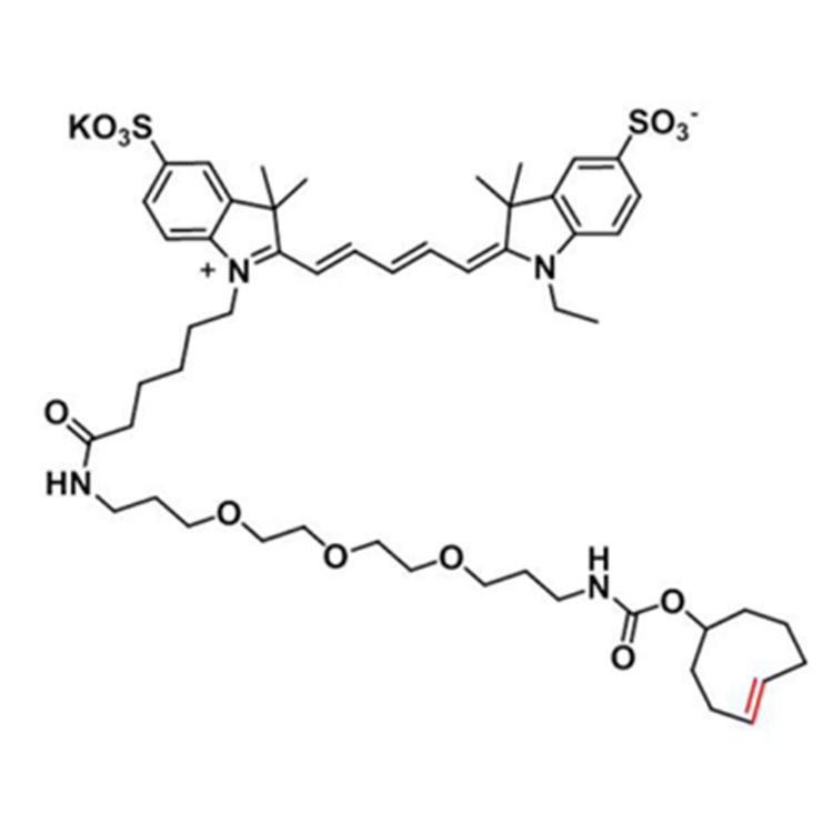 Sulfo-Cy5-(4E)-TCO，水溶性花菁染料CY5-反式环辛烯