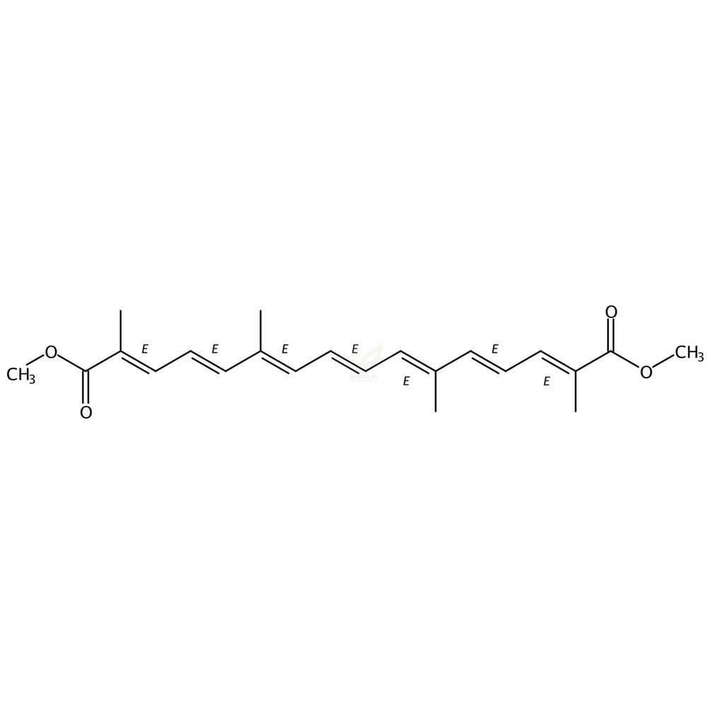 西红花酸二甲酯   Crocetine dimethyl ester  5892-54-6