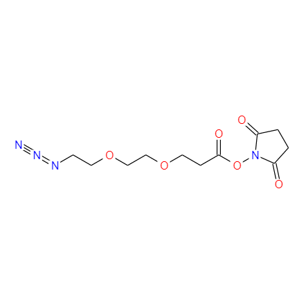 1312309-64-0；3-(2-(2-叠氮乙氧基)乙氧基)丙酸N-琥珀酰亚胺酯