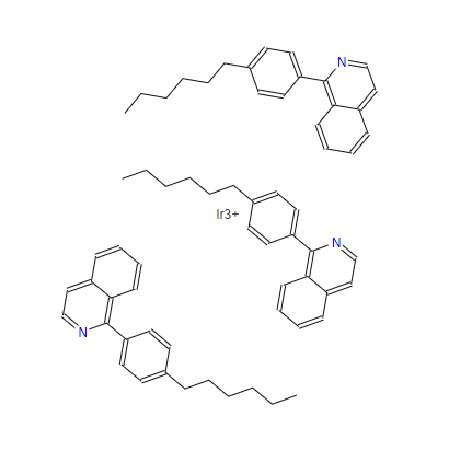 三[5-己基-2-(1-异喹啉基)苯基]铱 1240249-29-9