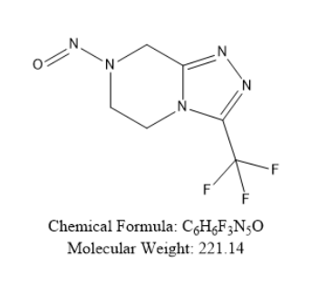7-亚硝基-3-(三氟甲基)5,6,7,8-四氢-[1,2,4]三唑并[4.3-a]吡嗪