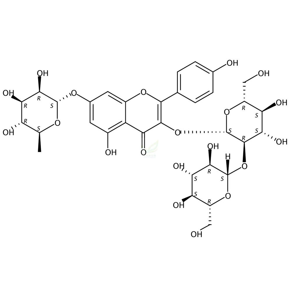山柰酚-3-槐二糖-7-鼠李糖苷 93098-79-4