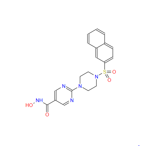 N-羟基-2-[4-(2-萘基磺酰基)-1-哌嗪基]-5-嘧啶甲酰胺