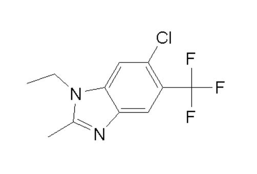 6-chloro-1-ethyl-2-methyl-5-(trifluoromethyl)-1H-benzimidazole