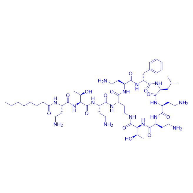 Octanoylpolymyxin B 71140-58-4.png