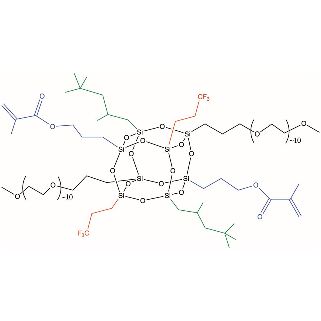 Methacrylpropyl Trifluoropropyl iso-Octyl PEG POSS