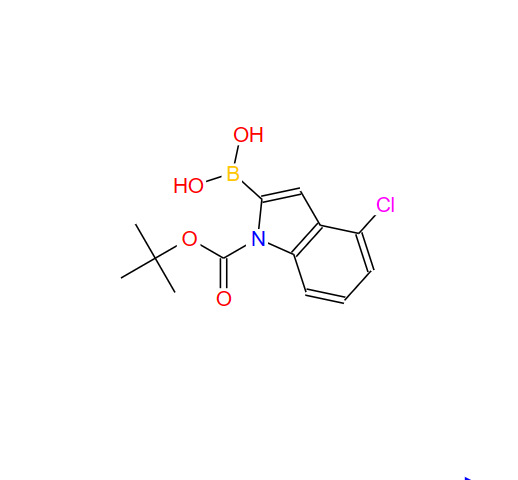 1-BOC-4-氯吲哚-2-硼酸