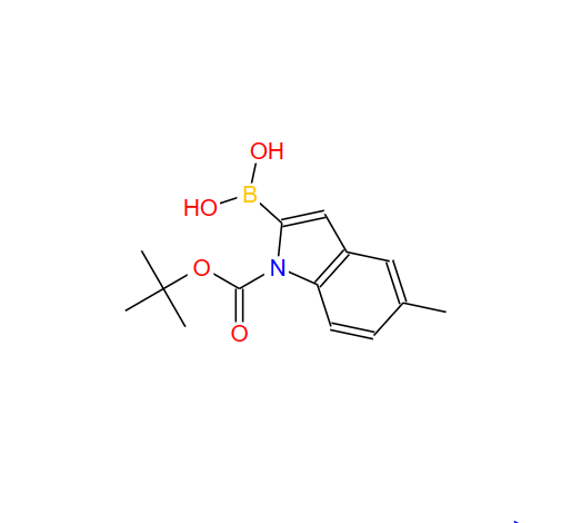 1-BOC-5-甲基吲哚-2-硼酸