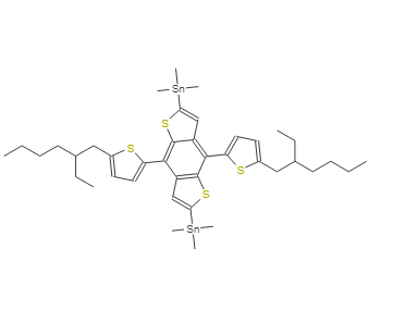 2,6-二(三甲基锡)-4,8-二(5-(2-乙基己基)噻吩基-2-)-苯并二噻吩 1352642-37-5