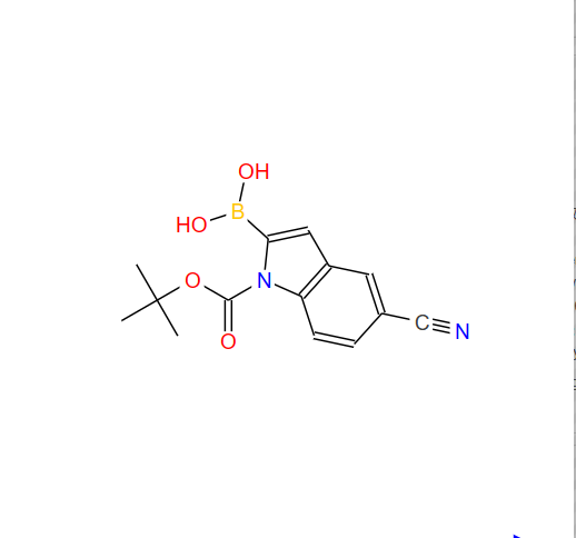 1-Boc-5-氰基吲哚-2-硼酸