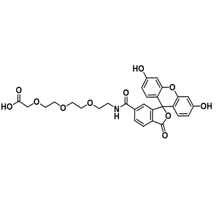 6-FAM PEG3-COOH，6-羧基荧光素-三聚乙二醇-羧基