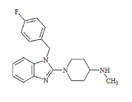 1-{1-（4-氟苯基）甲基-1H-苯咪唑-2-基}-N-甲基-4-哌啶胺