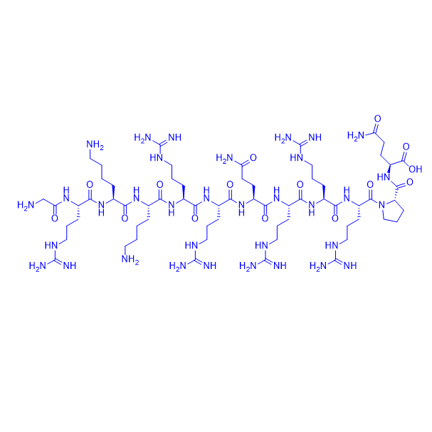 载体多肽TAT肽/TAT peptide/H-Gly-Arg-Lys-Lys-Arg-Arg-Gln-Arg-Arg-Arg-Pro-Gln-OH