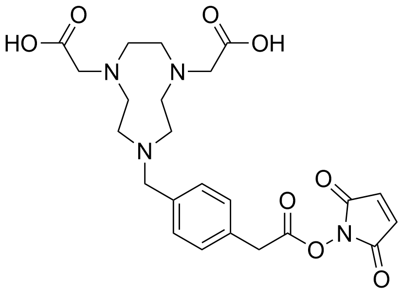 2,2'-(7-(4-(2-((2,5-dioxo-2,5-dihydro-1H-pyrrol-1-yl)oxy)-2-oxoethyl)benzyl)-1,4,7-triazonane-1,4-diyl)diacetic acid