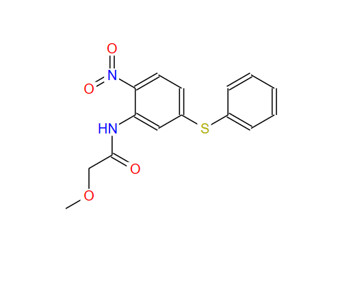 63470-85-9；2-甲氧基-N-[2-硝基-5-(苯基硫代)苯基]乙酰胺