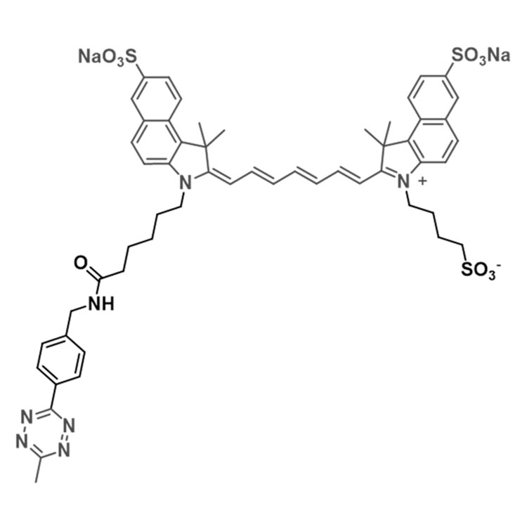 diSulfo-ICG Me-tetrazine，二磺酸-吲哚菁绿-甲基四嗪 是荧光染料示踪剂