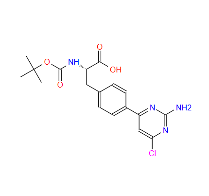 (S)-3-[4-(2-氨基-6-氯嘧啶-4-基)苯基]-2-[(叔丁氧羰基)氨基]丙酸