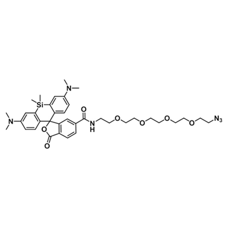 SiR-PEG4-azide，硅基罗丹明-四聚乙二醇-叠氮，SiR-PEG4-N3
