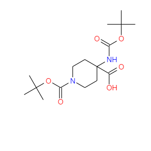 N-BOC-氨基-(4-N-BOC-哌啶基)羧酸 189321-65-1