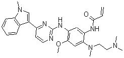 CAS 登录号：1421373-65-0, N-[2-[[2-(二甲基氨基)乙基]甲基氨基]-4-甲氧基-5-[[4-(1-甲基-1H-吲哚-3-基)-2-嘧啶基]氨基]苯基]-2-丙烯酰胺